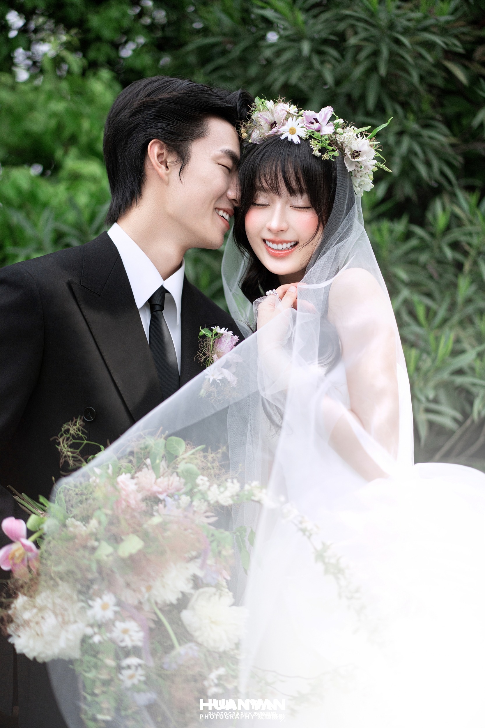 森屿私语：清新自然婚纱照户外自然实拍
