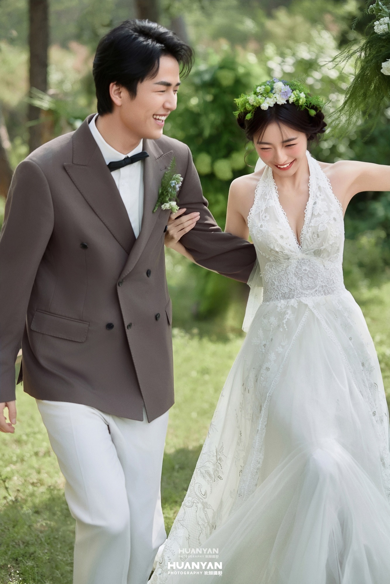 清新自然婚纱照 · 户外自然场景 · 绿野告白客片
