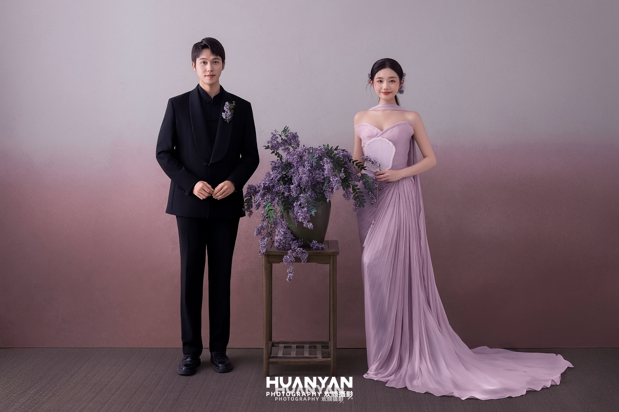 紫雾罗衣客片第11张｜新中式婚纱照，摄于室内影棚