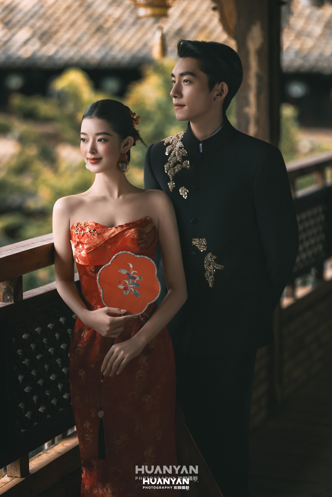 老街胡同新中式婚纱照实拍（朱门映红系列）