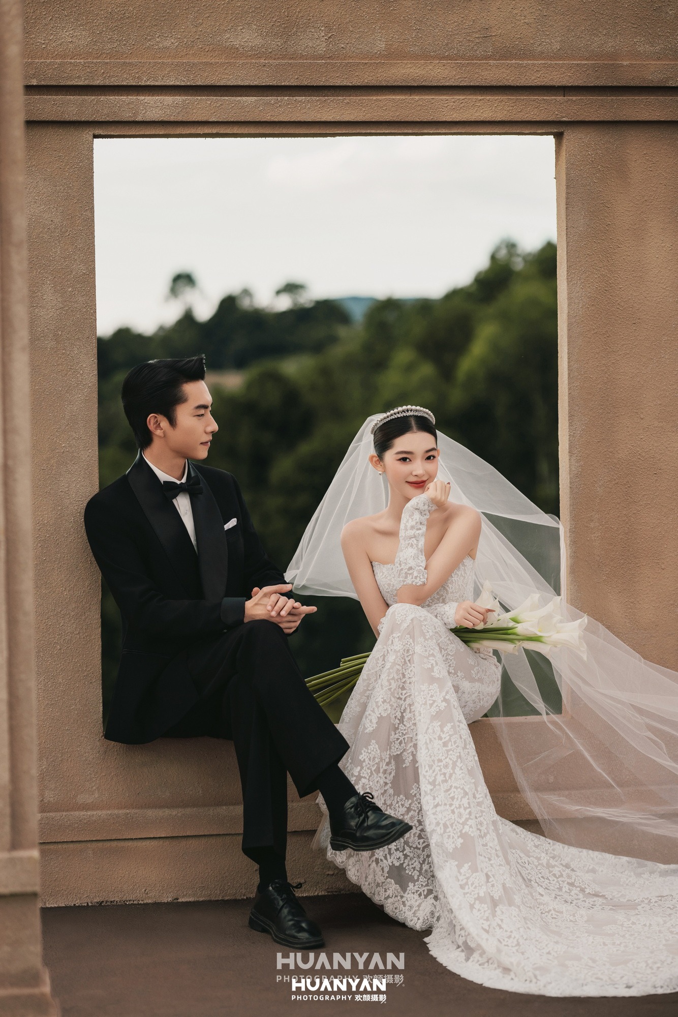 复古婚纱照 · 户外自然场景 · 柏间风起客片