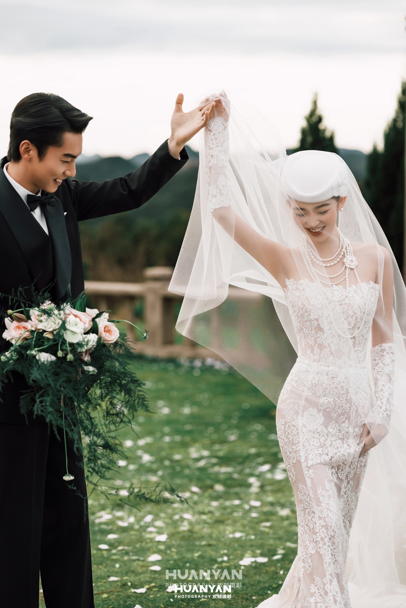 户外自然复古婚纱照实拍（柏间风起系列）