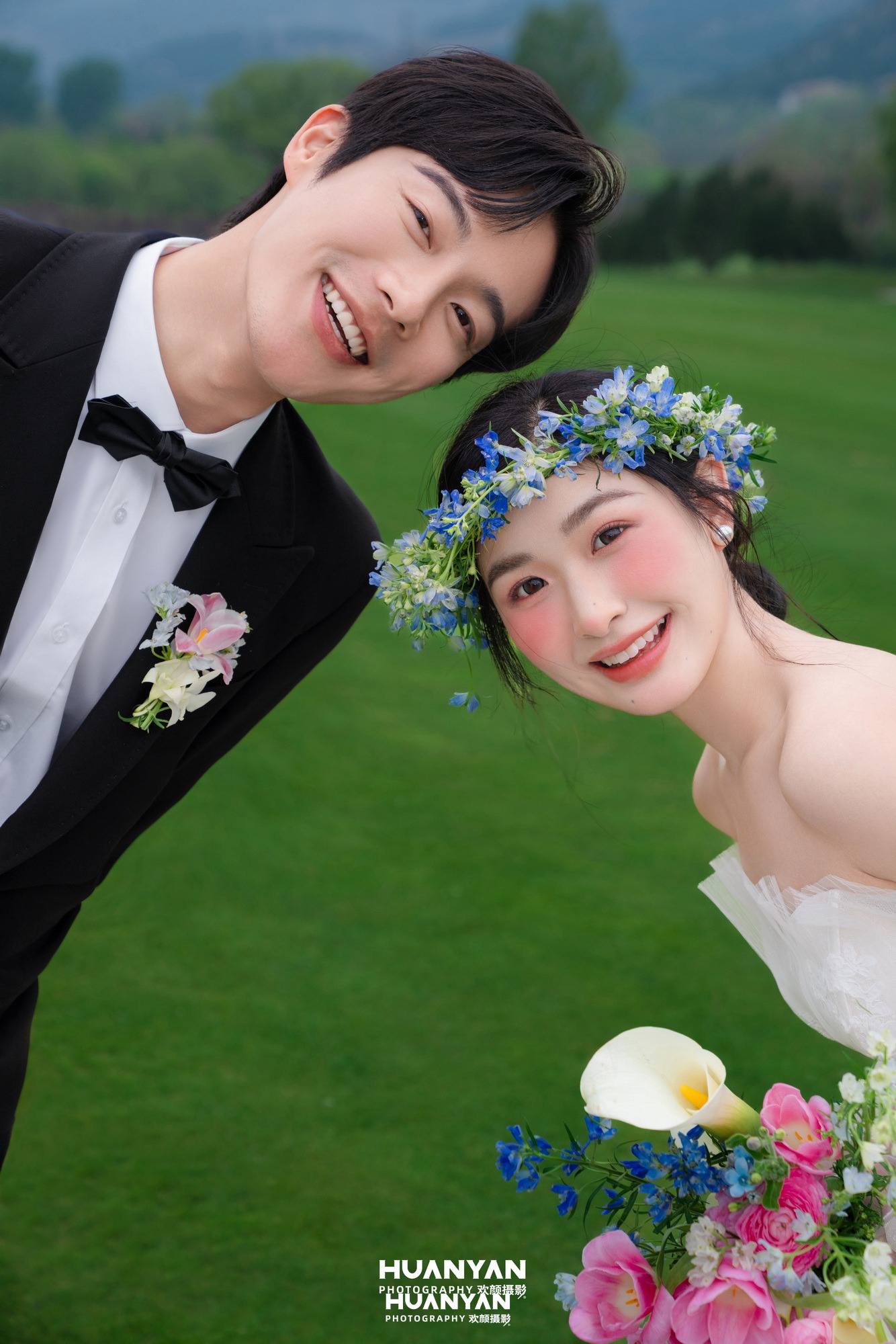 户外自然清新自然婚纱照实拍（一纱之约系列）