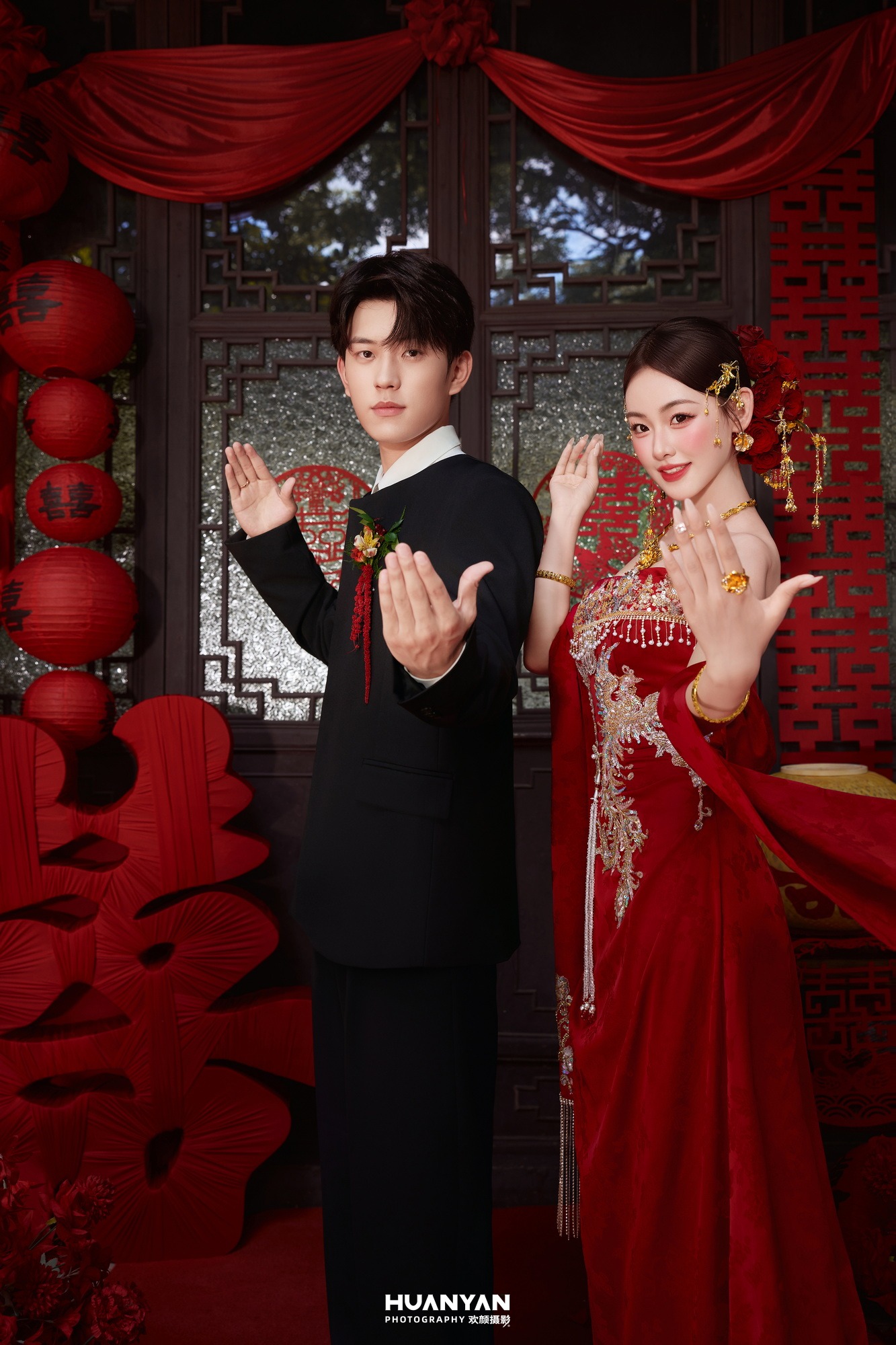 中式喜嫁婚纱照 · 古镇水乡场景 · 抱囍而归客片