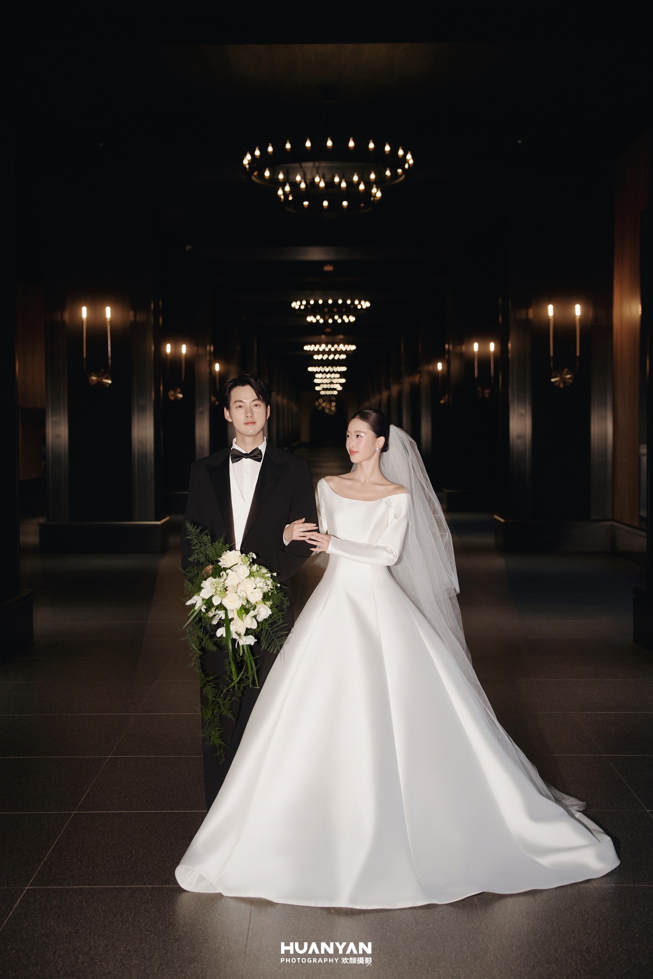 室内影棚浪漫唯美婚纱照实拍（灯影入梦系列）